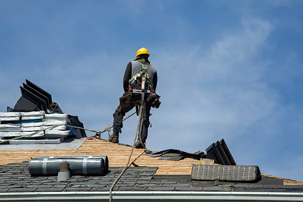 Professional Roof Installation technician working in Waterloo, IN